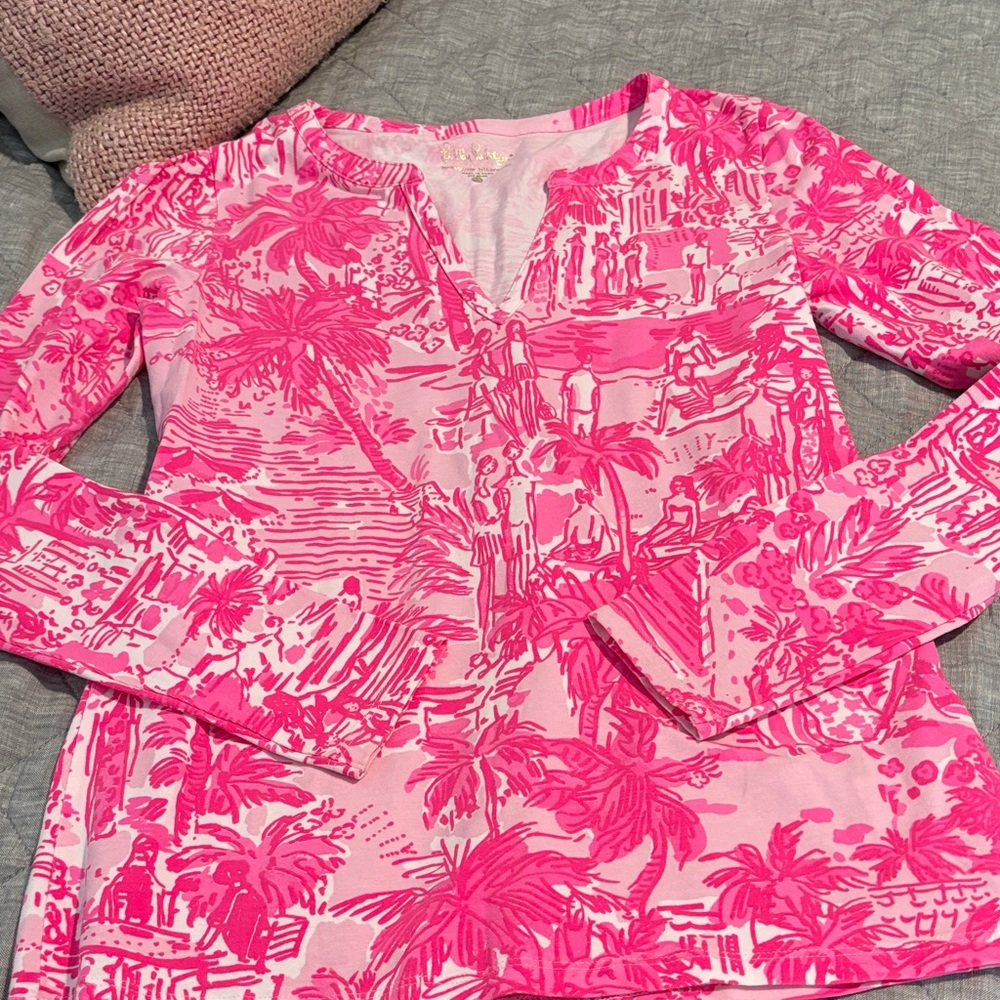 Lilly Pulitzer Pink Long Sleeve Tee